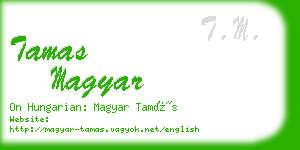 tamas magyar business card